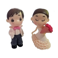Boy And Girl  Figurine Topper