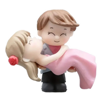 Boy Carrying Girl Figurine Topper