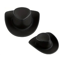 Mini Cowboy Hat Decoration Black