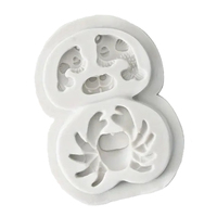 Crab & Little fish Silicone Mould