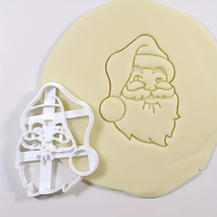 Santa Face Fondant / Cookie Cutter & Stamp