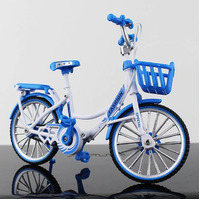 Bike Blue & White Decoration