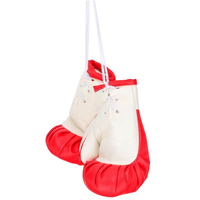 Mini Boxing Gloves Red & White 1 Pair