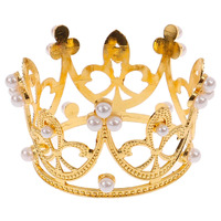 Gold Crown Cake Topper Decoration Small 
