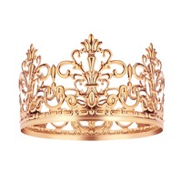 rose Gold Crown Cake Topper Decoration 10x6cm