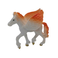 Pegasus Orange Mane Resin Toy Topper