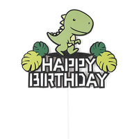 Green Dinosaur Cake Topper 13cm