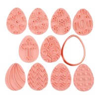 Easter Egg Cookie/Stamp Cutter 11 Piece Set