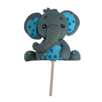 Elephant With Dots Cake topper