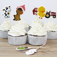 Farm Cupcake Picks 24 Pieces