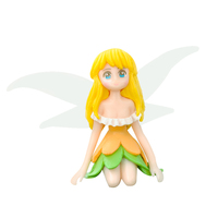 Yellow Haired Fairy Toy Cake Topper