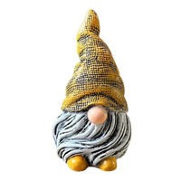 Yellow Gnome Ornament Decoration 7cm