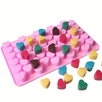 Mini Silicone Hearts Mould 55 Cavity