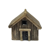 Miniature dark Brown House Decoration