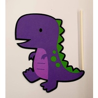 Purple Dinosaur Cake Topper