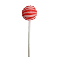 Round Ball Small Red Stripe Lollipop