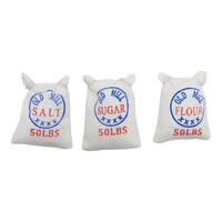 Miniature Pretend Sugar Flour Salt Bags Decoration 5cm