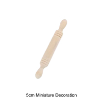 Miniature Wooden Rolling Pin Decoration 5cm