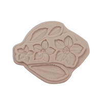 3 flower & Leaves Fondant Mould
