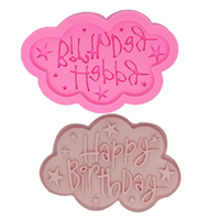 Happy Birthday Cloud Fondant Mould 