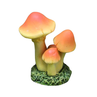 Orange Mushroom Decoration Topper 4cm