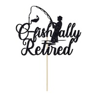 O-fish-ally Retired Paper Card Cake Topper
