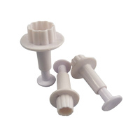 Round Frill Fondant Plunger Cutter 3 Piece Set