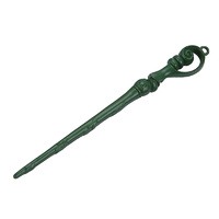 Harry Potter Wand Metal Decoration Green
