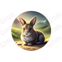 Bunny Edible Image  - Round #01