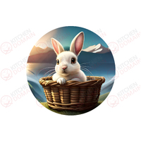 Bunny Edible Image  - Round #03