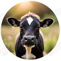 Cow Edible Image #01 - Round