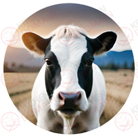 Cow Edible Image #03 - Round