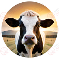Cow Edible Image #04 - Round