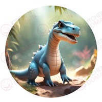 Dinosaur Edible Image #10 - Round