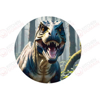 Dinosaur Edible Image #14 - Round
