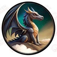 Dragon Edible Image #05 - Round