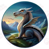 Dragon Edible Image #10 - Round
