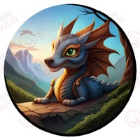 Dragon Edible Image #11 - Round