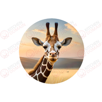 Giraffe Edible Image - Round #01