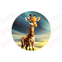 Giraffe Edible Image - Round #02