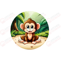 Monkey Edible Image - Round #02