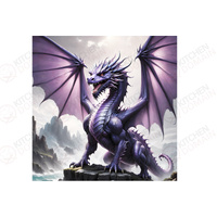 Dragon Edible Image #03 - Square