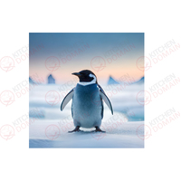 Penguin Edible Image #01 - Square