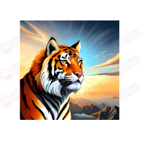 Tiger Edible Image #03 - Square