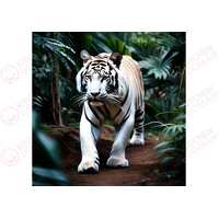 White Tiger Edible Image #10 - Square