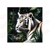 White Tiger Edible Image #11 - Square