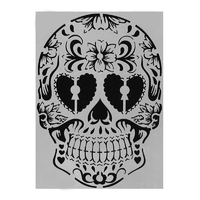 Extra Large Sugar Skull Stencil 29 X 20cm