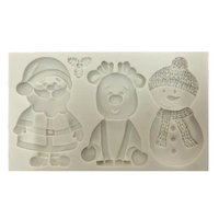 Santa-Reindeer-Snowman Silicon Mould Large