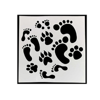 Feet Stencil