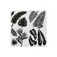 Tropical Leaf Stencil 12cm